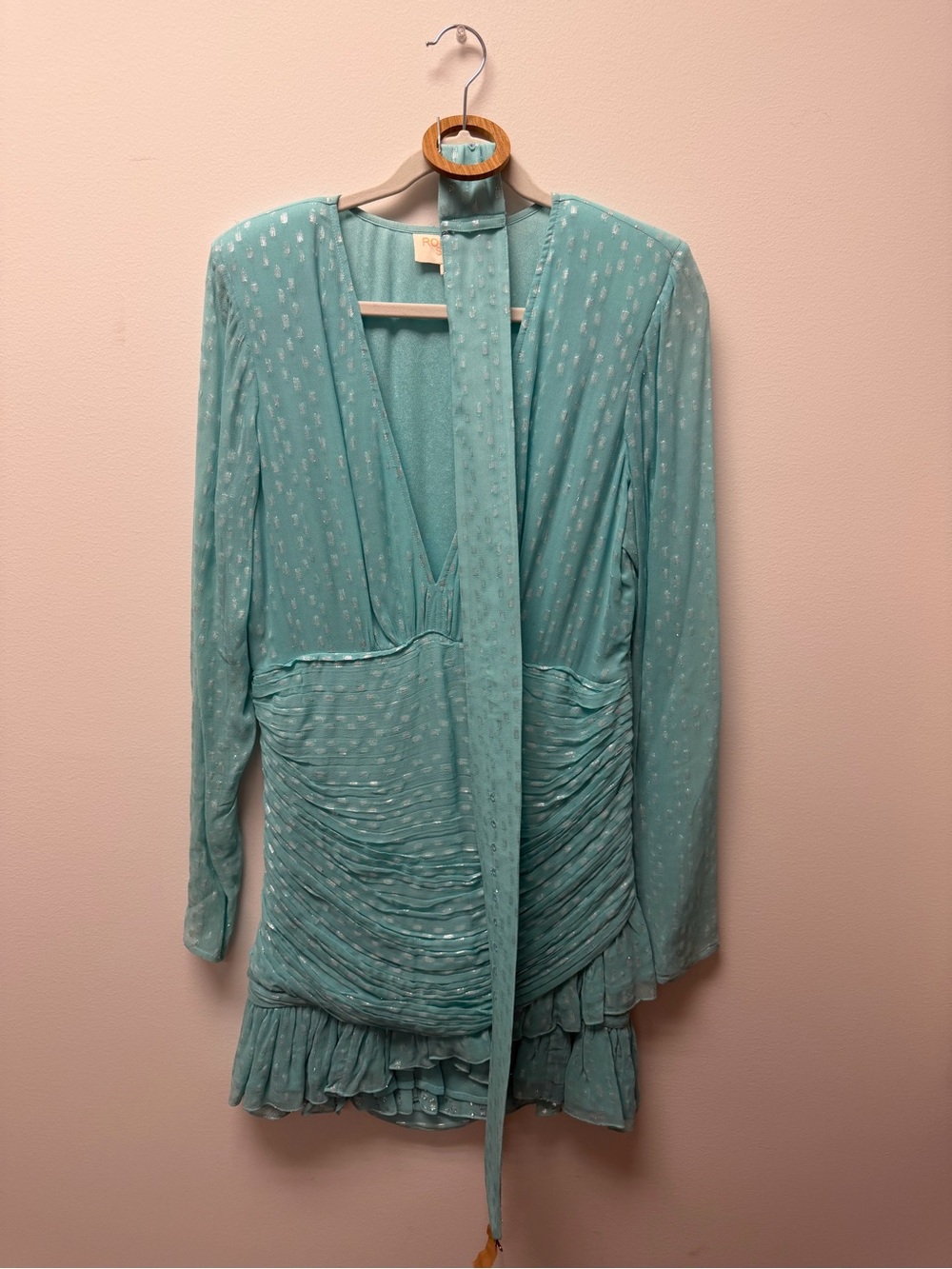 Rococo Sand Aqua V-Neck Dress